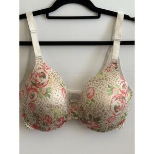 Soma Bra 36DD Vanishing Back Full Coverage Floral With Leopard Print Underwired‎
